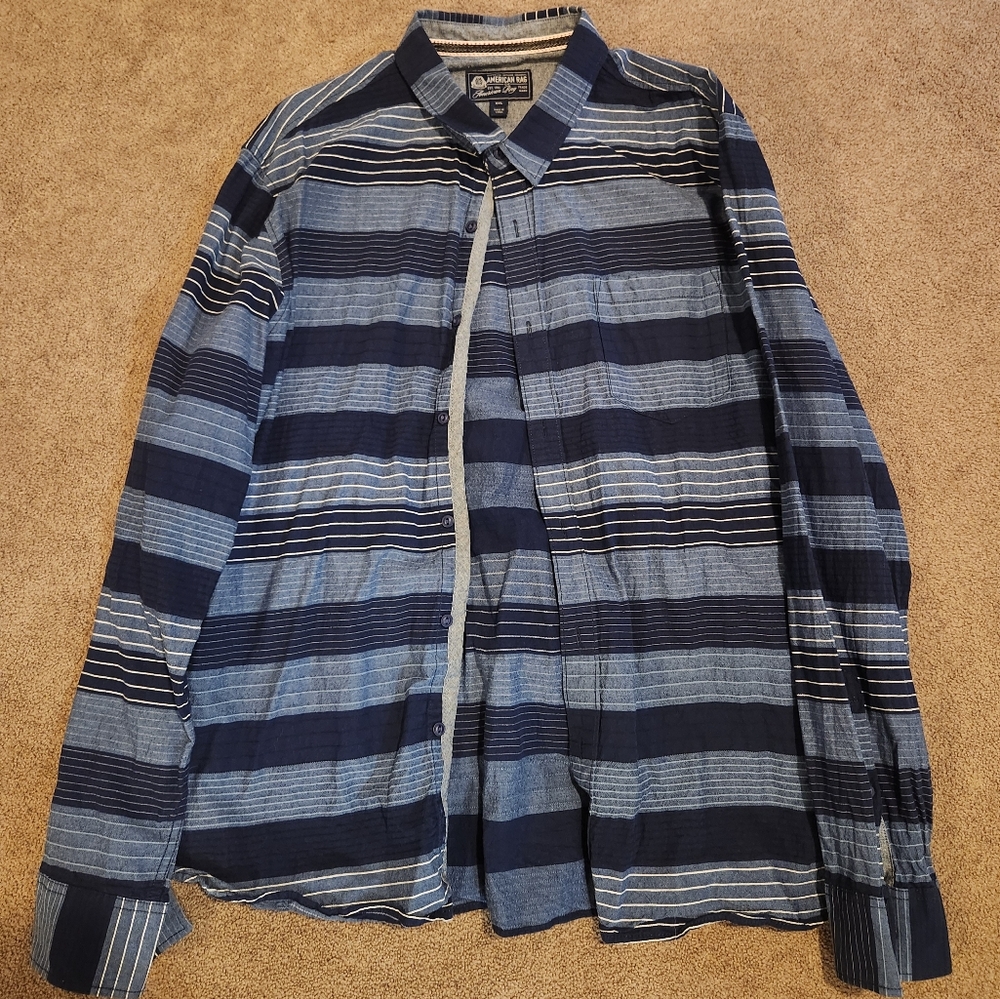 Mens American Rag Long Sleeve Button Down Size XxlMens American Rag Long Sleeve